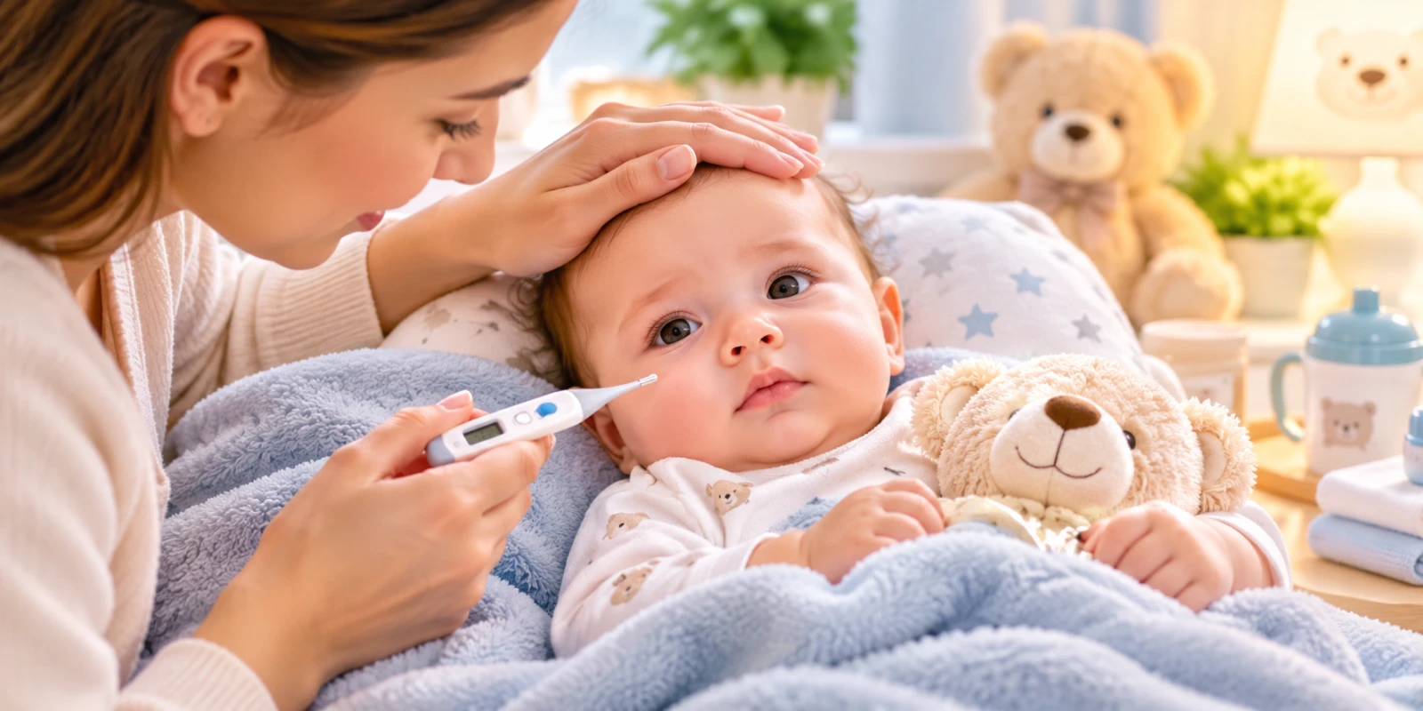 Bebeklerde ateş ölçümü ve ateşli bebeğin bakımı